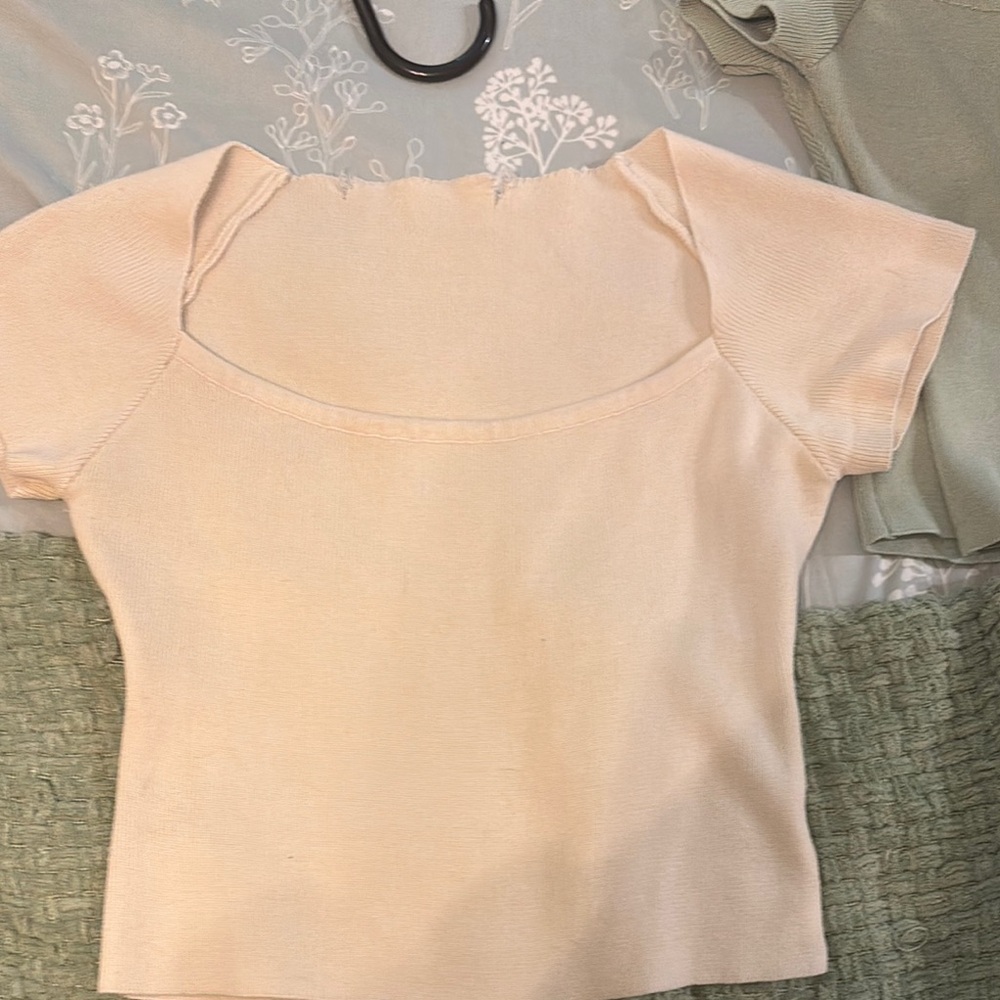 Elegant Cream Women's Top